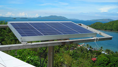 Photo: solar panel in Philippines