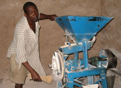 Photo: African man operating machine